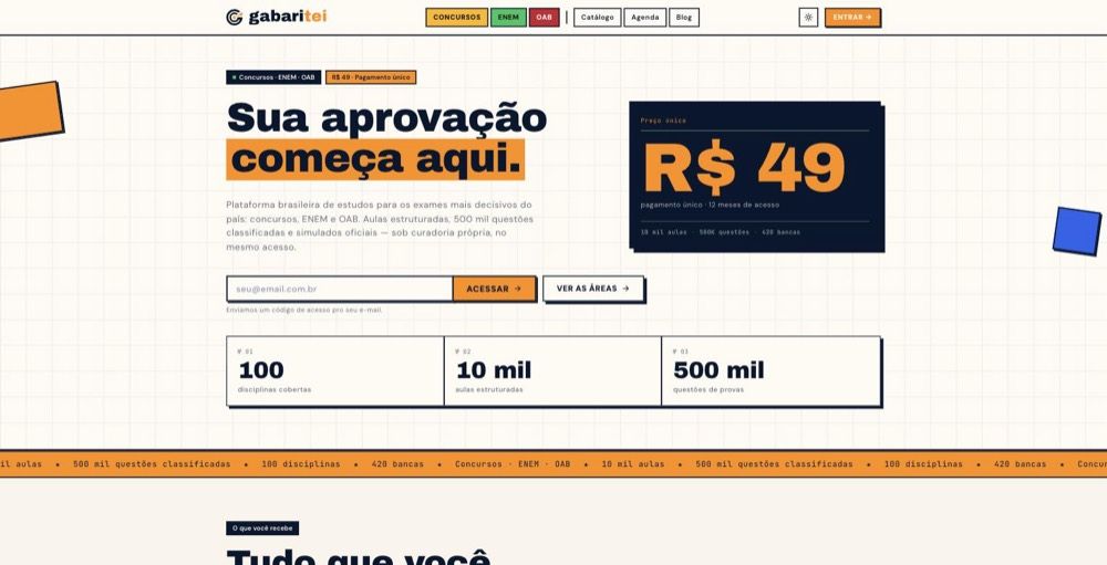 Página inicial de Gabaritei (gabaritei.com.br)