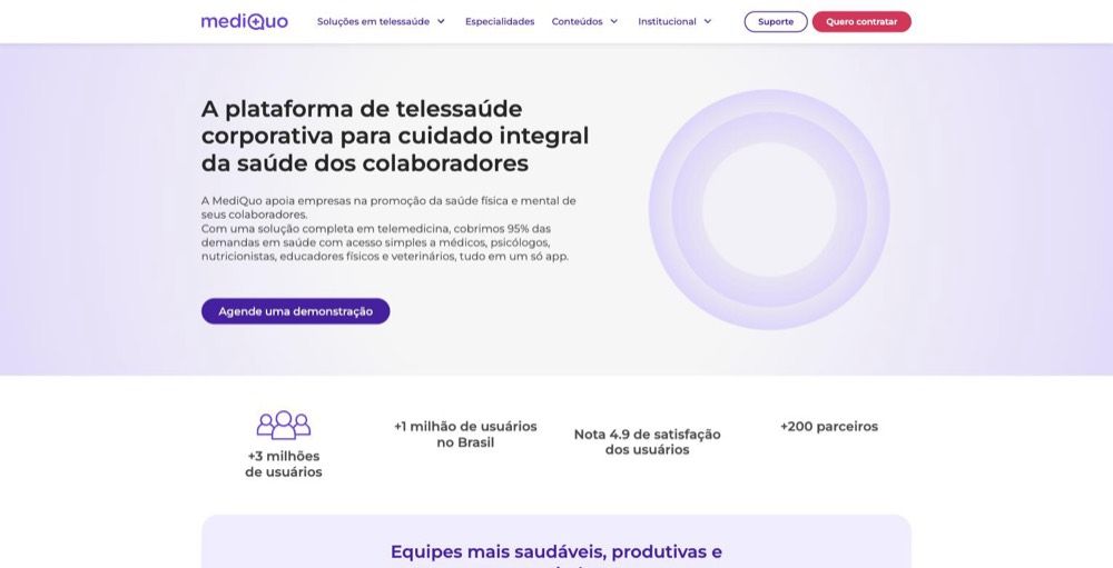 Página inicial de MediQuo (mediquo.com.br)