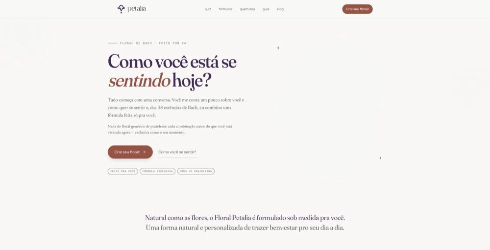 Página inicial de Petalia (petalia.com.br)