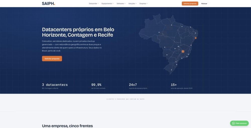 Página inicial de Saiph TI (saiphti.com.br)
